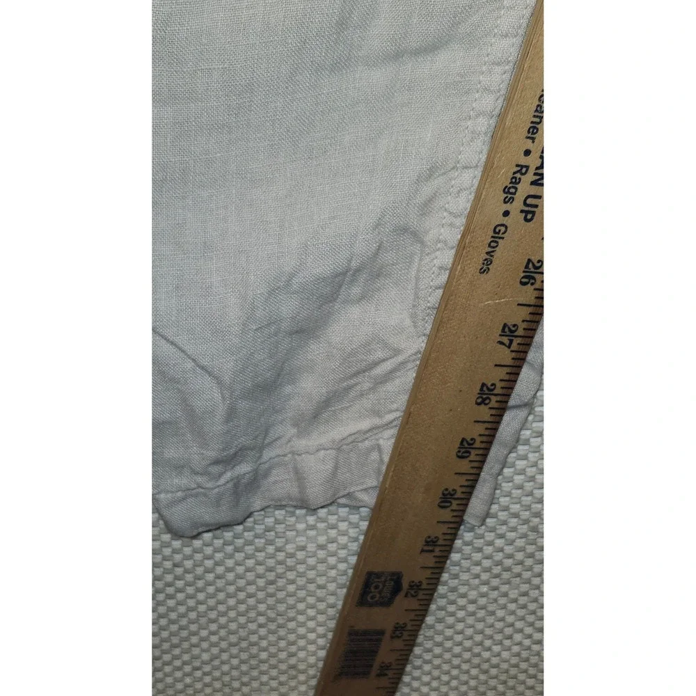 Faherty Brand Mens 100% Linen Drawstring Pants Grey XL MBU2412-WEA